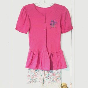 Vintage Girl's Summer Romper size 12